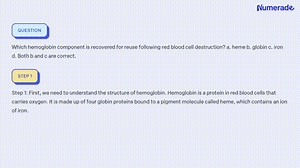 Which hemoglobin component is recovered for reuse following...
