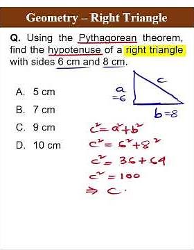 Geometry - Right Triangle | Solve Fast ⚡ #shortsvideo #math #geometry #pythagoreantheorem