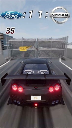 Ford Mustang vs Nissan GTR R35 – From Drag Race to Total Destruction 💀 | BeamNG.drive