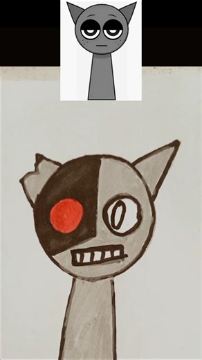 Drawing Sprunki gray. #drawing #art
