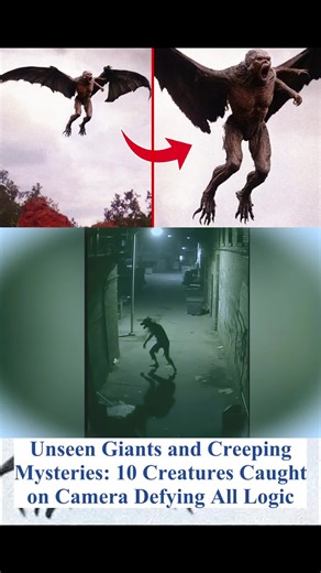 Unseen Giants and Creeping Mysteries: 10 Creatures Caught on Camera Defying All Logic#explore #secret #monster