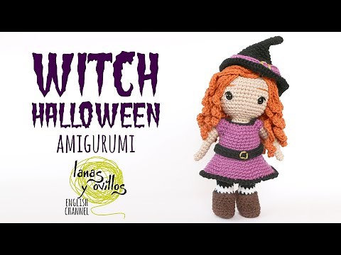 Tutorial Amigurumi Witch Halloween | Crochet | Lanas y Ovillos in English