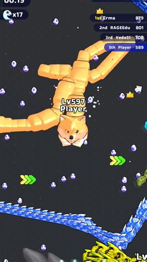 King snake upgrade skin dog leval kill to bite friends #shorts #snakeeater #snaketeam