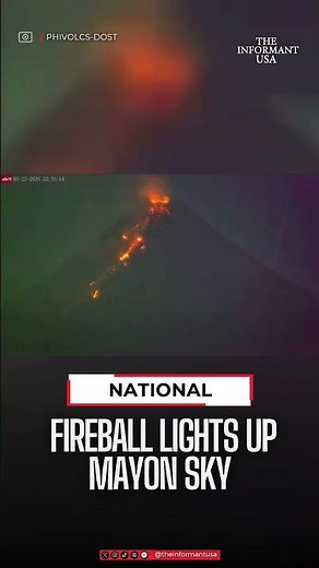 📹 Surreal Moment: Meteor and Erupting Mayon Volcano in One Frame