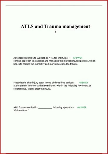Atls And Trauma Managementupdate video