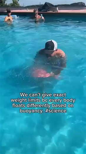 We get asked a lot about weight limits and it’s not an easy answer because every body floats differently. Our floats are designed to float you IN the water to your shoulders. | Grand Floats