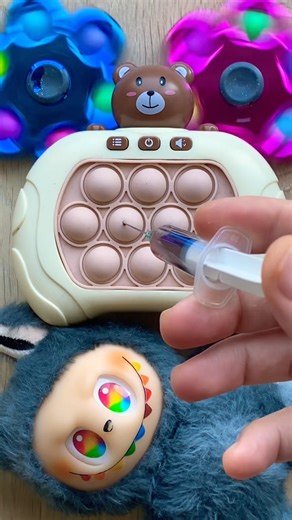 Labubu Popit Injection! 😡😡😡 #satisfying #squishy #labubu #popit #asmr #shortsfeed