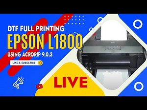 DTF Printing - ECO DTF Epson L1800 A3 size printing! (October 28, 2021)