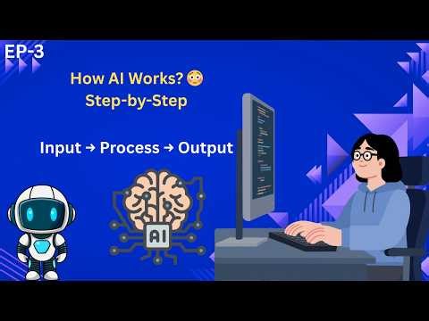 How AI Works 🤖 | Input Process Output Explained | AI Basics for Beginners