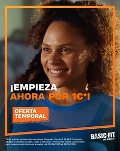 Empieza por solo 1€* ¡Apúntate ahora a Basic-Fit! | Basic-Fit