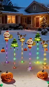 🎄 Brighten your holidays with festive solar Christmas lights! ✨ Featuring Santa, trees, and reindeer, they charge by day and glow by night 🌙 Waterproof, durable, and easy to install—perfect for your garden, patio, or walkway. Let your home sparkle with Christmas magic! 🎅🌟 | Rodracer A