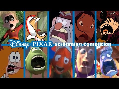 Disney• Pixar Cartoons Screaming Compilation | by‪@OPandTSFan‬