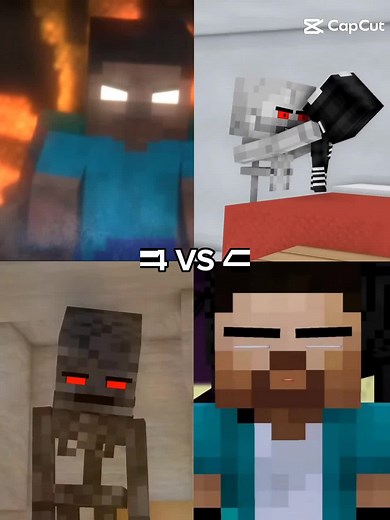 #Herobrine #vs #Xdjames #Skeleton #vs #wither #skeleton