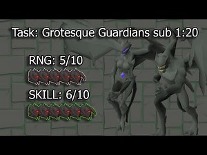 Grotesque Guardians sub 1:20 guide - Max and Budget setup! (Combat Achievements Series)