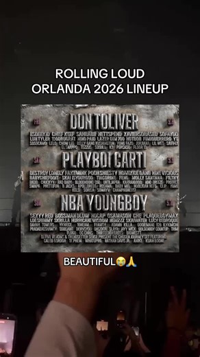 that carti day is so stacked #carti #rollingloud #lineup #orlando #florida