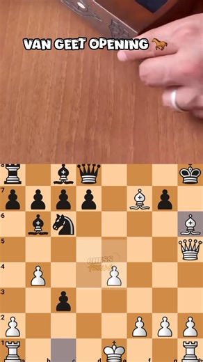 Van Geet Opening 🐎 #chess #shorts | Chess tricks