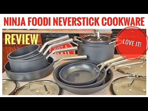Review NINJA Foodi NeverStick 16 Piece Cookware Set C39900 I LOVE THEM! Really No Stick!