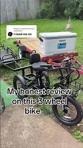 My honest review on this 3 wheel bike 🚲 #trike #tiktokmademebuyit #satisfyingvideo
