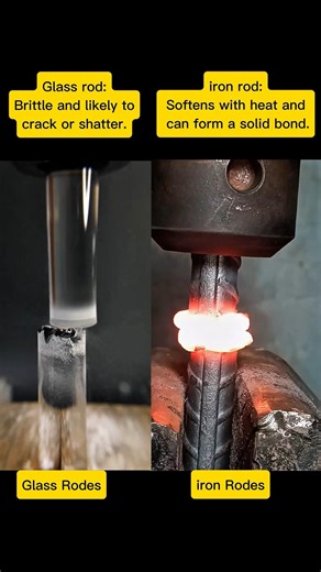 Glass vs Iron Friction Welding Test | Spinning Rods Show How Metal Bonds but Glass Breaks