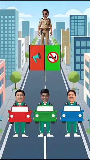 Kisko Driving licence Milega ....#jethalalcartooncomedy #shorts