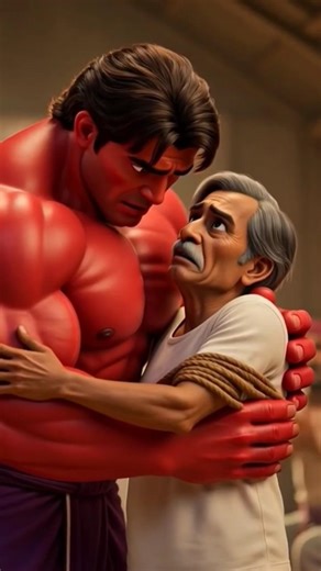அப்பாவை காப்பாற்றும் hulk பாண்டி 💪( Red hulk vs Blue evil) #hulk #youtubeshorts #shorts #shortsfeed