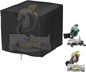 Miter Saw Cover, Dustproof Compound Miter Saw Cover for 10-12 Inch , Waterproof Power Saw Protective Covers-28"L x 24"W x 28"H