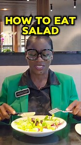 315K views · 7.4K reactions | 綾Eating salad is pretty easy. Just be sure to cut the leaves or the lettuce if they are too large to gracefully place in your mouth.綾綾 #ContinentalStyle #salad #cuttingmyfood #tableetiquette | From the Inside-Out School of Etiquette, LLC | Facebook