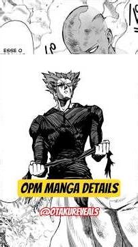 Opm Manga Details.. #onepunchman #opmseason3 #manga #onepunchmanthestrongest