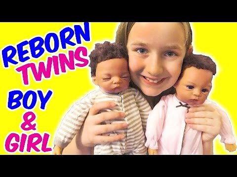 Reborn Twin Babies Doll Being Born or Unboxing