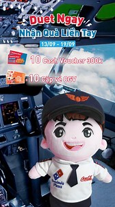 [TIKTOK DUET CÙNG CƠ TRƯỞNG ĐỖ MI NÔ] Không phải chờ lâu, thử thách HÓA THÂN CÙNG CƠ TRƯỞNG đã chính thức “lên sóng”. Bạn đã sẵn sàng?! 😍 Cách thức tham gia: ✅ Bước 1: Truy cập đường link TikTok: (https://bom.so/nUxJJX) ✅ Bước 2: Chọn Duet để thực hiện thử thách ✅ Bước 3: Quay và đăng tải clip lên trang TikTok cá nhân kèm theo hashtag #DominosAirlines #DuetCungCoTruong 🎁 Giải thưởng: 10 giải “Thần Thái”, mỗi giải là Cash voucher trị giá 300k 10 giải “Độc Đáo”, mỗi giải là 1 Cặp vé xem phim CGV