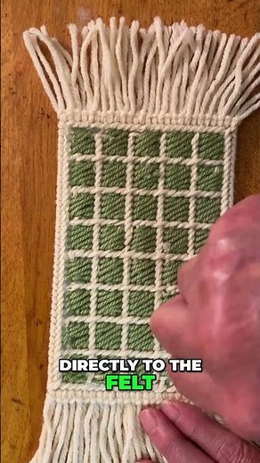 Finish Plastic Canvas Mug Rug (or Coaster) with Felt