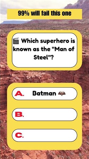 Ultimate Superhero Quiz 🦸 Only Geniuses Can Beat This!