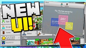 New MCPE UI! 😱 - Minecraft PE (Pocket Edition)