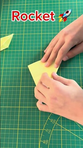 Origami Rocket 🚀 with 2 Post-it Notes! (DIY Short)
