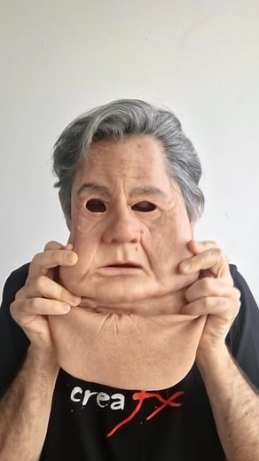 Crea Fx on Instagram: "Did you know that silicone masks can TALK? 🎤 Mask: Crea Fx Roger #creafx #siliconemask #realisticmask #sfx #sfxmakeup #transformation #handmade #madeinitaly #unmasking"