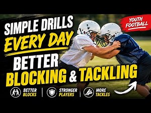 The Simple Football Drills We Do EVERY DAY to Get Better at Blocking & Tackling
