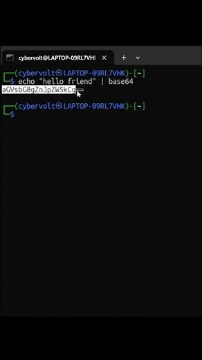 How to do base64 encode and decode in CLI | #shorts