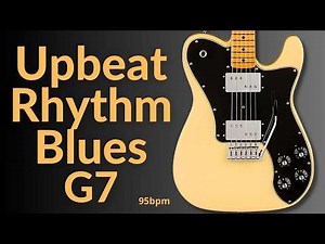 Upbeat Rhythm Blues Guitar Backing Track in G Major l BT 618