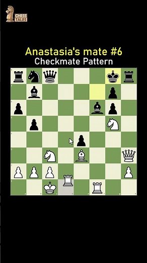 🔷 Anastasia’s Mate: A Beautiful Knight & Rook Checkmate Pattern ♟️💥