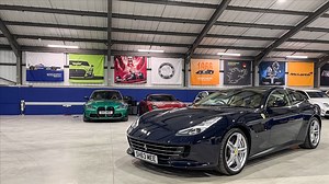 Ferrari GTC4Lusso V12 in premium storage facility