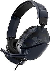 Turtle Beach Recon 70 Multiplatform Gaming Headset for Xbox Series X|S, Xbox One, PS5, PS4, PC & Mobile w/ 3.5mm Wired Connection - Flip-to-Mute Mic, 40mm Speakers, Lightweight Design, Blue Camo