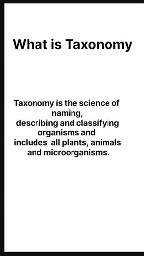 Taxonomy: जीवों का वर्गीकरण #science #trendingshorts