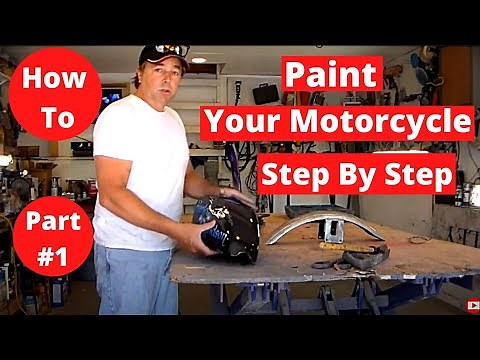 How To Paint Your Motorcycle Tank & Fenders Step By Step Part#1