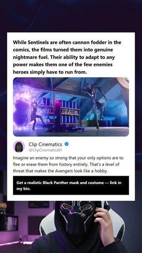 While Sentinels are often cannon fodder in the comics the films turned them into genuine nightmare f