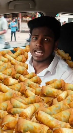 Police vs Spring Rolls! 😂 #funny