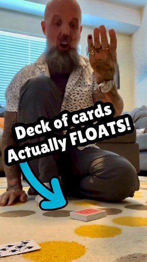 1.3K views · 28 reactions | I love this #magictrick I can actually make the deck of cards float!!! #cardtricks | Matt Johnson | Facebook