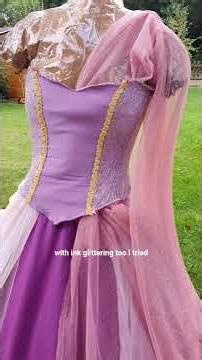 Rapunzel Cosplay part 3 🪡🥰Finishing the skirt ✨️