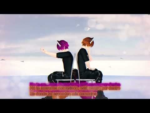 VRChat: Demons Imagine Dragons (Ft. Haku) - MMD Sub Español