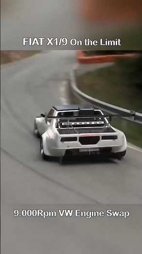 9.000Rpm FIAT X1/9 VW Engine Swap Screaming 🔥