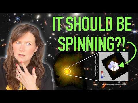 Something stole this galaxy's spin 12 billion years ago
